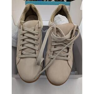SoftWalk Hickory Mesh Comfort Sneakers Beige Lace Up Walking Shoes Size 7